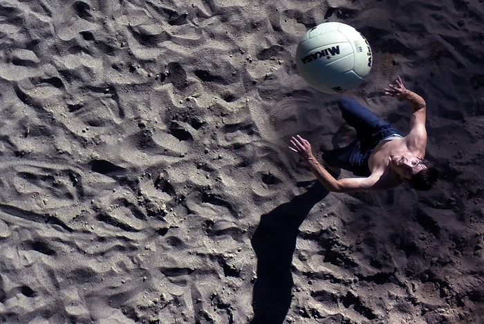 Sand volleyball in Salt Lake City, Utah. Photo by Jim Urquhart